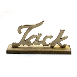Décoration de Noël Aluminium/Bois TACK W/Base F354 Laiton EPL Utilisation Pour La Décoration De Table Et La Maison Personnalisée En Vrac - Product Image 1