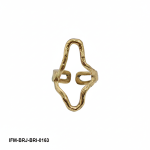 Trendy Handmade Organic Brass <b>Statement</b> <b>Ring</b> Sculptural Minimal Jewelry Gift For Her - Product Image 2