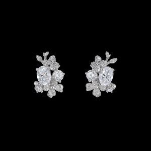 Stunning Baguette Cut Lab Grown Diamond Earring Moissanite Rose Gold Plated IGI Certified <b>Graduation</b> Wear American Diamond - Product Image 2