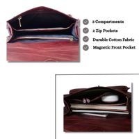 Tas Selempang Wanita Kulit Asli Coklat Buatan Tangan Gaya Vintage Tas Selempang Wanita