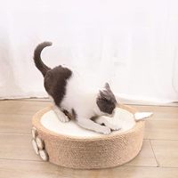 Lit et griffoir pour chat 2 en 1, lit et canapé pour chat d'intérieur