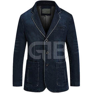 บริการ OEM คุณภาพสูง แจ็คเก็ตยีนส์ผู้ชายผ้าฝ้าย 100% ออกแบบตามสั่ง แห้งเร็ว ระบายอากาศได้ดี สวมใส่สบาย แฟชั่นลำลอง - Product Image 2