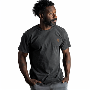 เสื้อยืดสีดำโอเวอร์ไซส์สำหรับผู้ชายเสื้อยืดฟอกกรดกราฟิกซักได้สำหรับผู้ชาย - Product Image 5