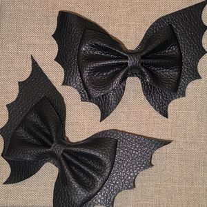 Pinces à cheveux gothiques Halloween chauve-souris pour femmes 5cm Barrettes à cheveux pour cheveux épais bouclés Cosplay pour les filles - Product Image 4