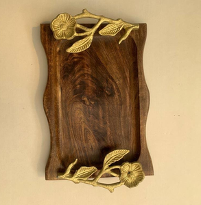 ถาดเสิร์ฟกาแฟดีไซน์แบบชนบทพิมพ์ลายสีขาวถาดเสิร์ฟกาแฟบ้านโรงแรม - Product Image 5