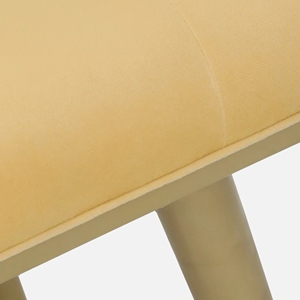 Alanso Banc en fer doré au design moderne Mobilier de salon et de patio pour l'intérieur et l'extérieur - Product Image 6