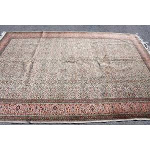 Alfombra Turca Vintage de 6.46x9.6 pies, Alfombra Persa Rosa - Product Image 3