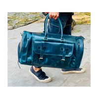 Bolsa de viaje de cuero de vaca Vintage directa de fábrica, lona deportiva de lujo con compartimento para zapatos, producto de calidad Premium