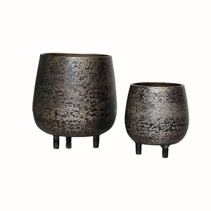 Vases à fleurs en métal pour décoration d'hôtel et de banquet de mariage Pot de fleurs à finition antique meilleure vente de vase à fleurs au design personnalisé - Product Image 1