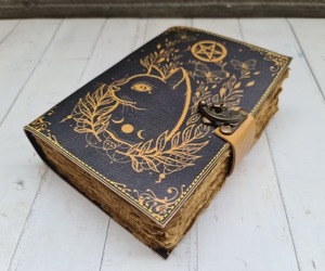 Cuaderno de cuero de gato hecho a mano, diario Vintage personalizado, cuaderno de bocetos con encuadernación en espiral para hombres y mujeres - Product Image 2