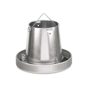 Comedero Colgante para Aves de Corral de Metal Galvanizado 5 Kg./ 9 l - Product Image 1