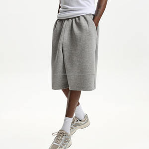 Pantalones cortos deportivos para hombre al por mayor 2025 algodón transpirable personalizado mejor calidad pantalones cortos casuales de gamuza de imitación para hombre - Product Image 6