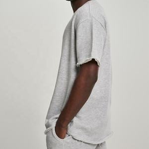 Camiseta de Hombre Nueva a la Moda, Talla Grande, Personalizada, con Dobladillo sin Rematar, 300 g/m², Felpa Francesa - Product Image 3