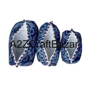 Eco-Friendly Cotton Fabric Cosmetic Bags Tassel Zipper Closure Fashion Design Reusable Durable Lightweight Soft - Product Image 4