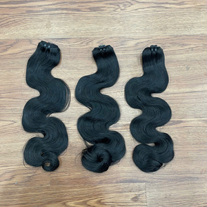 100% cabello virgen Remy vietnamita Super doble dibujado vapor cuerpo onda trama sedoso suave sin proceso mixto pedir ahora - Product Image 3