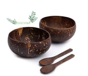 Bol en coquille de noix de coco vietnamienne/Bol et cuillère en noix de coco naturelle écologique avec logo et design personnalisés de Eco2go Vietnam - Product Image 6