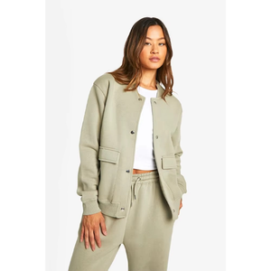 Survêtement à capuche personnalisé avec boutons, ensemble deux pièces décontracté pour femmes, survêtement avec sweat-shirt et pantalon de survêtement, ensemble mode confortable - Product Image 2