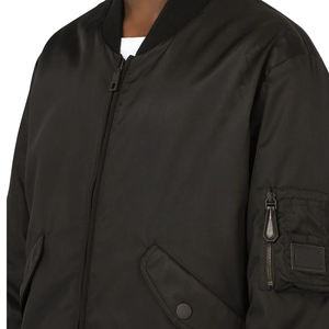 Chaqueta Bomber Cómoda al por Mayor, Personalizada, Impermeable, Negra, Moderna, Chaqueta de Béisbol para Hombre, Chaqueta de Invierno para Lluvia - Product Image 4