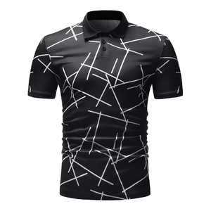 Polo à manches courtes pour hommes de haute qualité nouvelle mode imprimé Polyester Sublimation Golf Polos Direct usine en gros ODM - Product Image 2