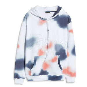Sweat à capuche personnalisé pour hommes XS Tie Dye Design Your Own Print Pattern Autumn Fleece Fabric prix de gros - Product Image 1