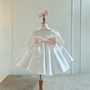 Tùy Chỉnh Chất Lượng Cao Satin Ăn Mặc Bé Gái Kích Thước Lớn Lotustop Mùa Thu Bên 12 + Năm Làm Việt Nam Nam Voan Tối thiểu - Product Image 6