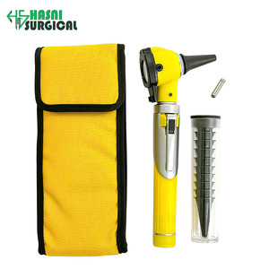 Otoscopio Manual de Fibra Óptica de Bolsillo Mini de Acero Inoxidable Hasni Surgical CE ISO, Juego de Instrumentos de Diagnóstico ORL FH-141 Clase I - Product Image 2