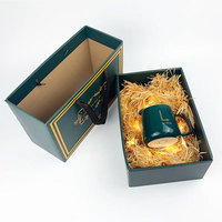 Boîtes d'emballage en verre pour bougies de luxe de qualité supérieure, vente en gros, logo personnalisé, design élégant, double porte magnétique, laminage mat
