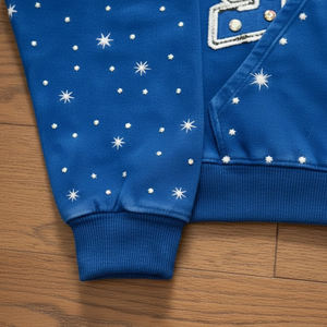 Survêtement pour hommes à prix de gros, personnalisé, effet délavé soleil, pour l'hiver, avec strass et prix ajustable - Product Image 5