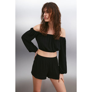 ETHIQUET EULITH Short élastiqué épais pour femme - Product Image 4