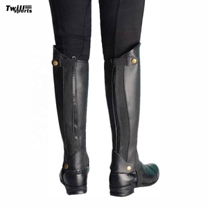 Personalizar Hombres y Dama Cuero Equitación hasta la rodilla mujeres vaquero cuero Caballero botas Botas de lluvia - Product Image 3