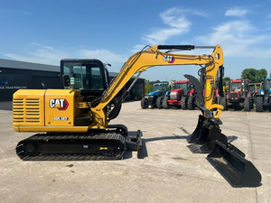 Excavatrice sur chenilles Cat 305.5E2 jaune, machine de terrassement hydraulique, équipement de construction lourd - Product Image 2