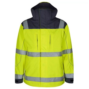 Chaqueta de Trabajo de Alta Visibilidad para Hombre, Reflectante, con Logotipo Personalizado, de Poliéster, Resistente al Viento, para Exteriores - Product Image 5