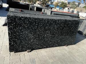 Moneda de diseño moderno, bloque de losa de azulejo de granito negro, cocina, baño, Exterior, pulido, arenado, superficie antigua Natural - Product Image 4