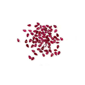 Natural Bangkok Ruby Gemstones AAA Grade Calibrated Pears 3x5mm 4x6mm GIA Certified Faceted Brilliant Cut Oval Trillion <b>Beads</b> - Product Image 4