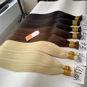 Wholesale 100% Pure Raw Unprocessed Cuticle Aligned Vietnamese Bulk Straight Human <b>Hair</b> Extensions - Product Image 4