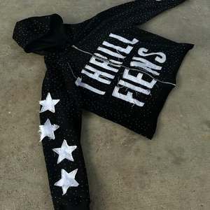 Logotipo personalizado Lavado ácido Zip Up Boxy Cropped Hoodie Hombres Sun Faded rhinestone Sudadera con capucha bordada desgastada - Product Image 5