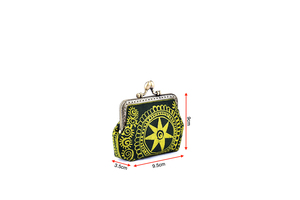 Bolso de tela de cera con encuadernación de cobre y cierre a presión grande, ecológico, para mujeres - Product Image 3