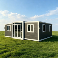 Maison conteneur préfabriquée moderne, portable, extensible et respirante, tout-en-un, pour bureau, entrepôt ou bâtiment commercial
