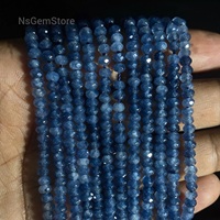 Perles rondes facettées en saphir bleu HAYAAT GEMS, 4 mm, pierres précieuses en vrac pour la fabrication de bijoux, modèle HG-532 CN