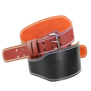 Cinturón de cuero de vaca para levantamiento de pesas para adultos Logotipo personalizado Entrenamiento de fitness de gimnasio de alta calidad - Product Image 2