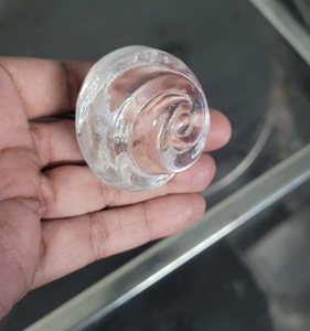 Victoria Emerald Crystal Glass Rose Knob Cajón Gabinete Manija Tiradores para muebles y guardarropa Aplicación de cocina [CRK 115] - Product Image 3