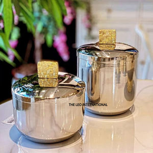 Bol rond en métal de la meilleure qualité pour la décoration intérieure ou le bol de service Bol décoratif en or antique japonais avec salade au design de feuilles - Product Image 4