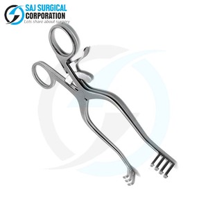 Rétracteur ouest en acier inoxydable avec traitement de surface mat non éblouissant Durable réutilisable pour une microchirurgie à réflexion de lumière réduite - Product Image 3