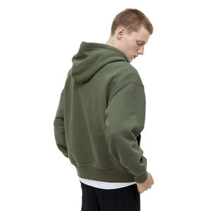 Sudaderas con Capucha y Cremallera para Hombre, Diseño Nuevo y Moderno, Estilo Holgado con Hombros Caídos, 100% Algodón, Ropa Casual de Calle - Product Image 2