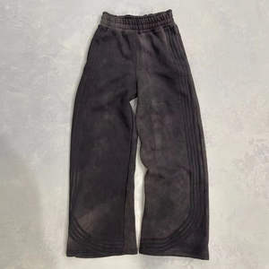 Ensemble survêtement surdimensionné pour homme personnalisé OEM, streetwear, sweat-shirt à capuche rayé délavé au soleil et pantalon de jogging - Product Image 6