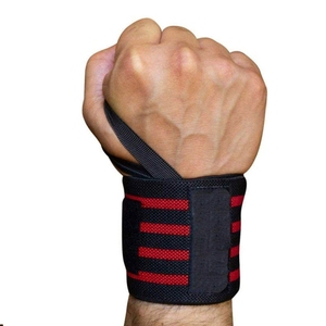 สายรัดข้อมือผ้าโพลีเอสเตอร์สำหรับฝึกออกกำลังกายผ้าโพลีเอสเตอร์ปักโลโก้ออกแบบได้ตามต้องการ - Product Image 2