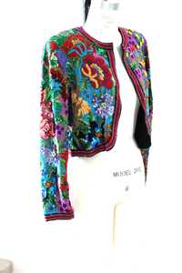 ชุดเดรสออกงานพรอมขนาดใหญ่พิเศษประดับด้วยเลื่อมประดับไข่มุกหลากสี - Product Image 6