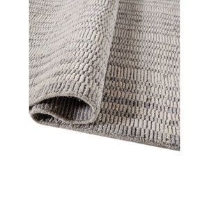 พรมทอมือลายทางสีน้ำเงิน ขนสัตว์ รูปทรงสี่เหลี่ยมผืนผ้า คลาสสิก สำหรับห้องนั่งเล่น ตกแต่งบ้านและทางเดิน-HWL-448 - Product Image 2