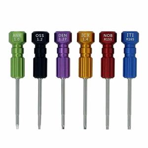 Kit de 6 Destornilladores Manuales para Implantes Dentales, Destornillador de Laboratorio Dental con Soporte, Acero Inoxidable, Certificado CE - Product Image 2