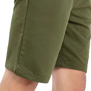 Pantalones cortos de verano de alta calidad para hombre, algodón transpirable, cintura media, cierre de cordón con bolsillos, decoración, patrón sólido - Product Image 5